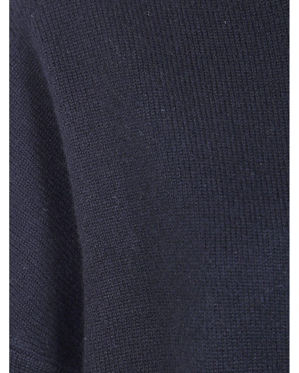 Loulou de Saison Blue Dropped Shoulder 100% Cashmere Crewneck Sweater