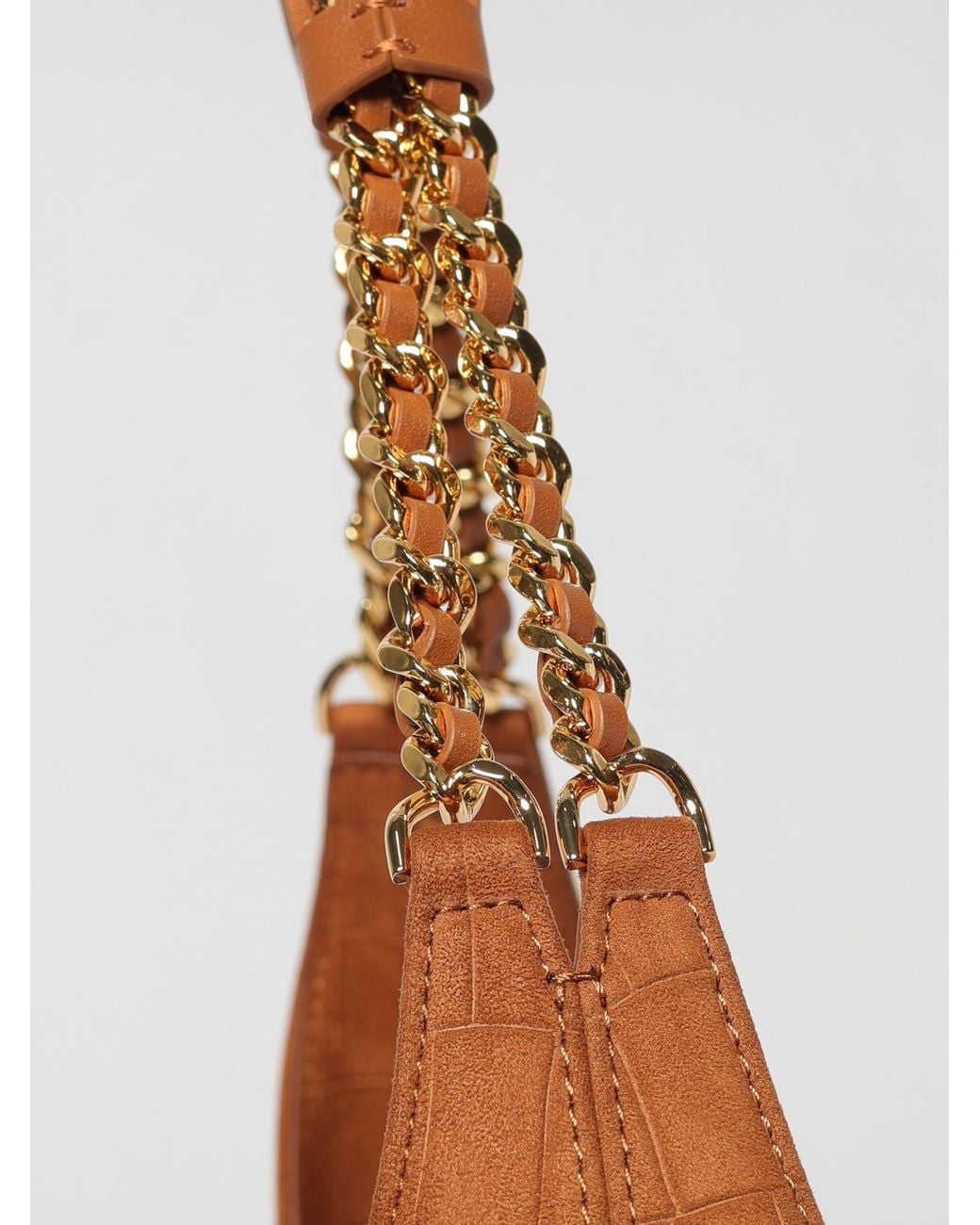 Elisabetta Franchi Brown Suede Hobo Shoulder Bag