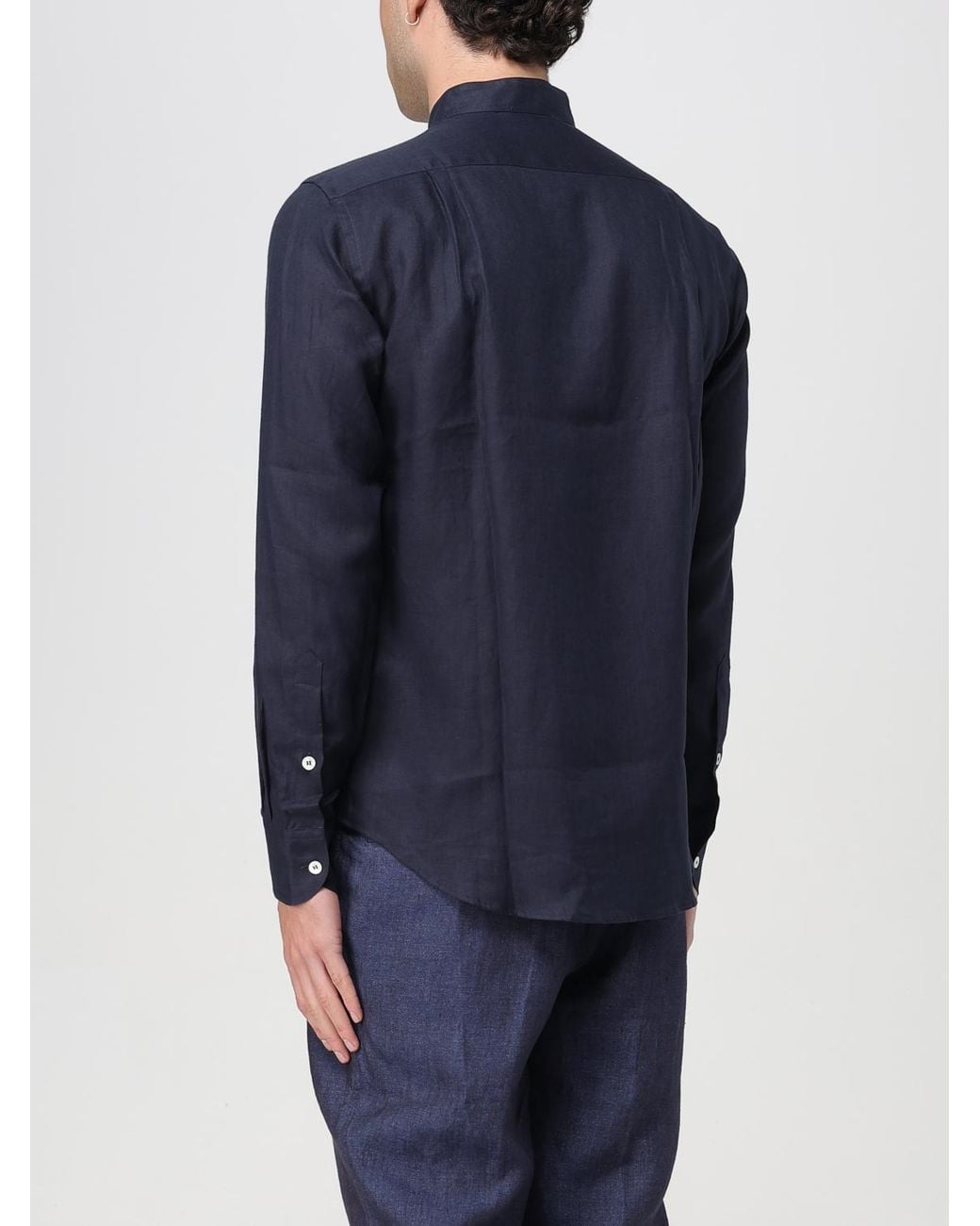 Kampos Blue Linen Shirt for men
