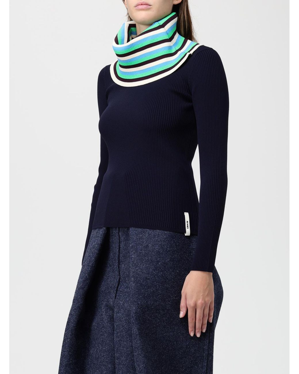 Sunnei Blue Pullover Damen