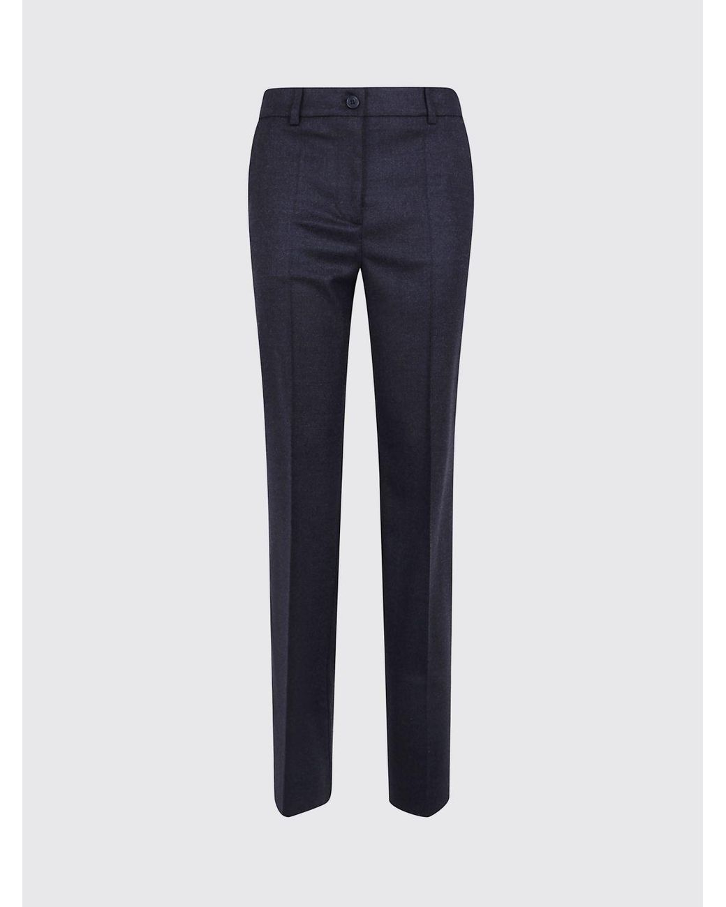 P.A.R.O.S.H. Blue Mid-Rise Skinny Stretch Virgin Wool Trousers P.A.R.O.S.H