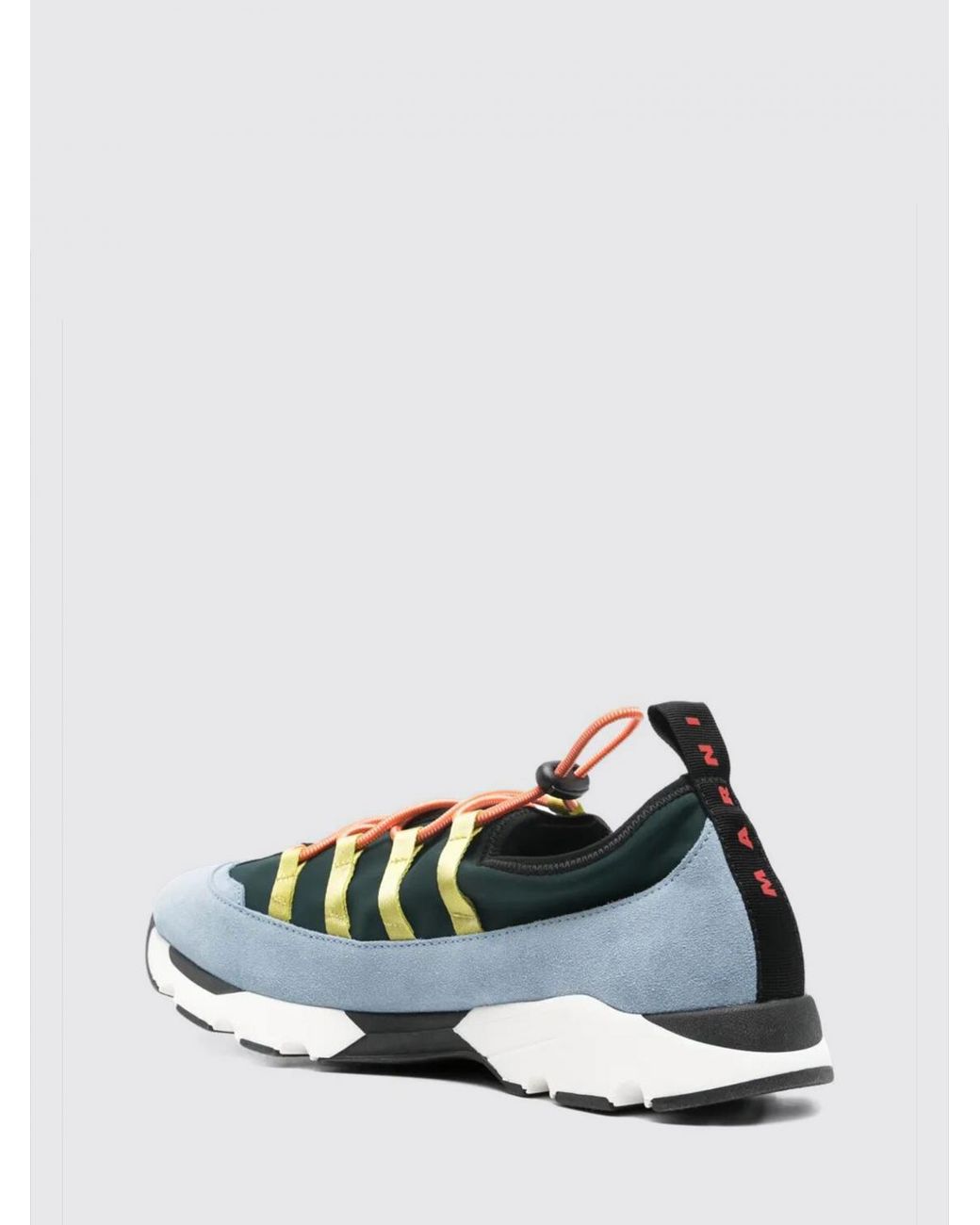Baskets En Daim Et Tissu Technique Marni pour homme en coloris White