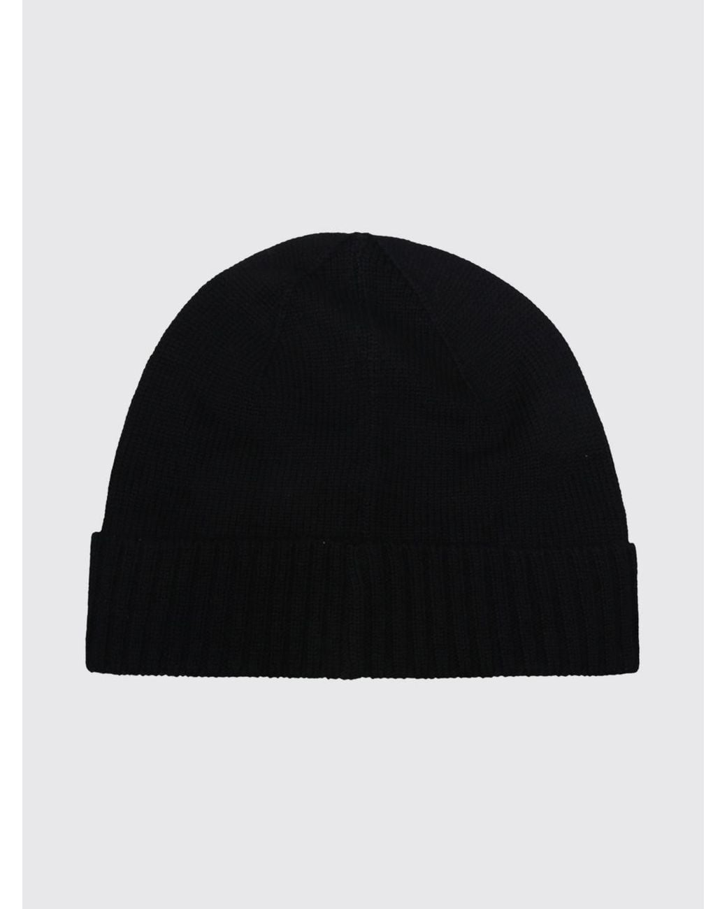 Polo Ralph Lauren Black Embroidered Pony Wool Beanie for men
