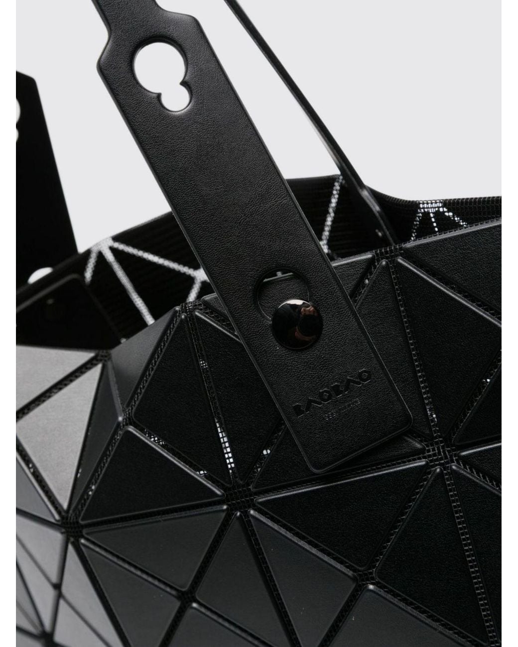 Issey Miyake Black Lucent Geometric-Panel Tote Bag