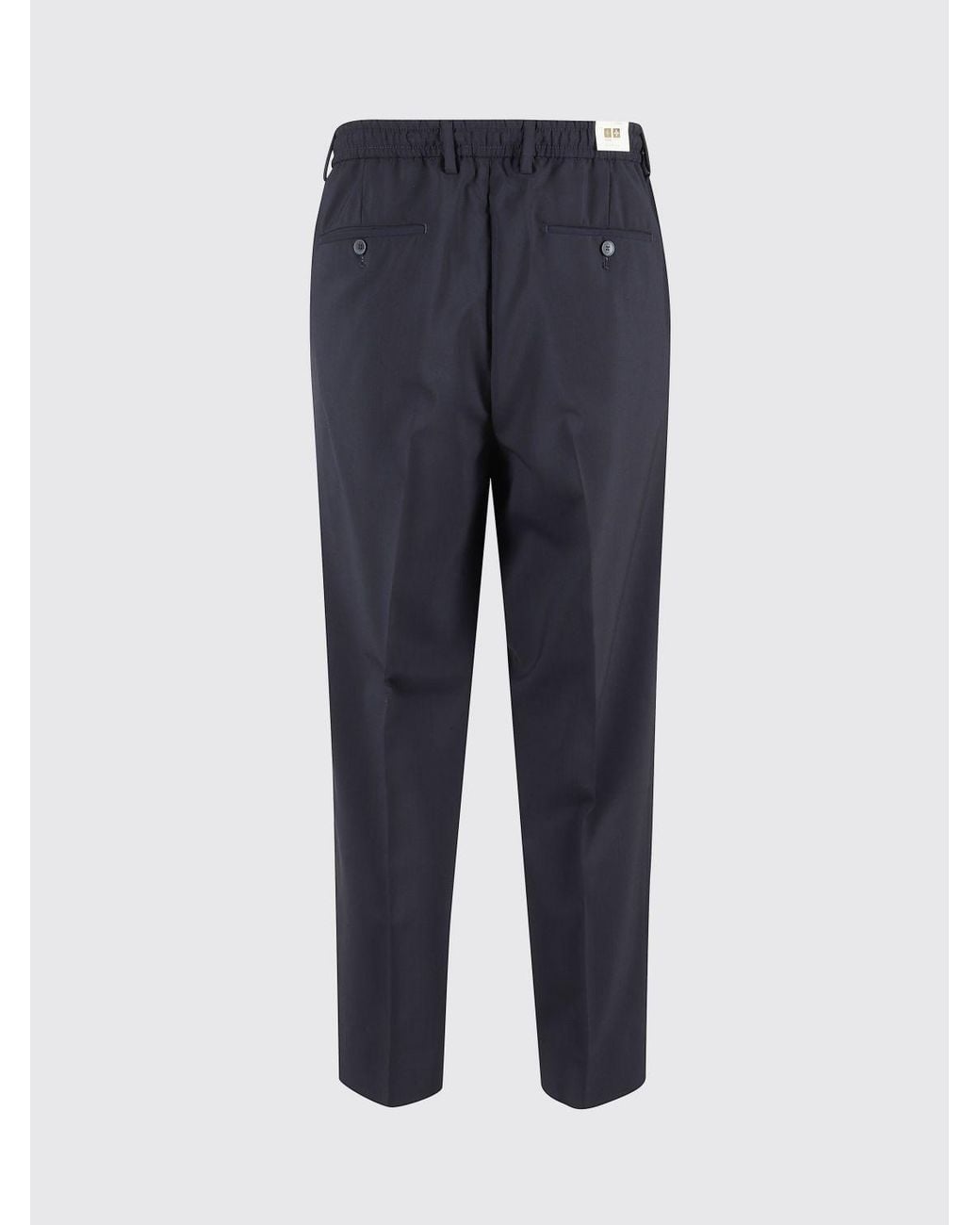 Briglia 1949 Blue Wool Drawstring Trousers for men