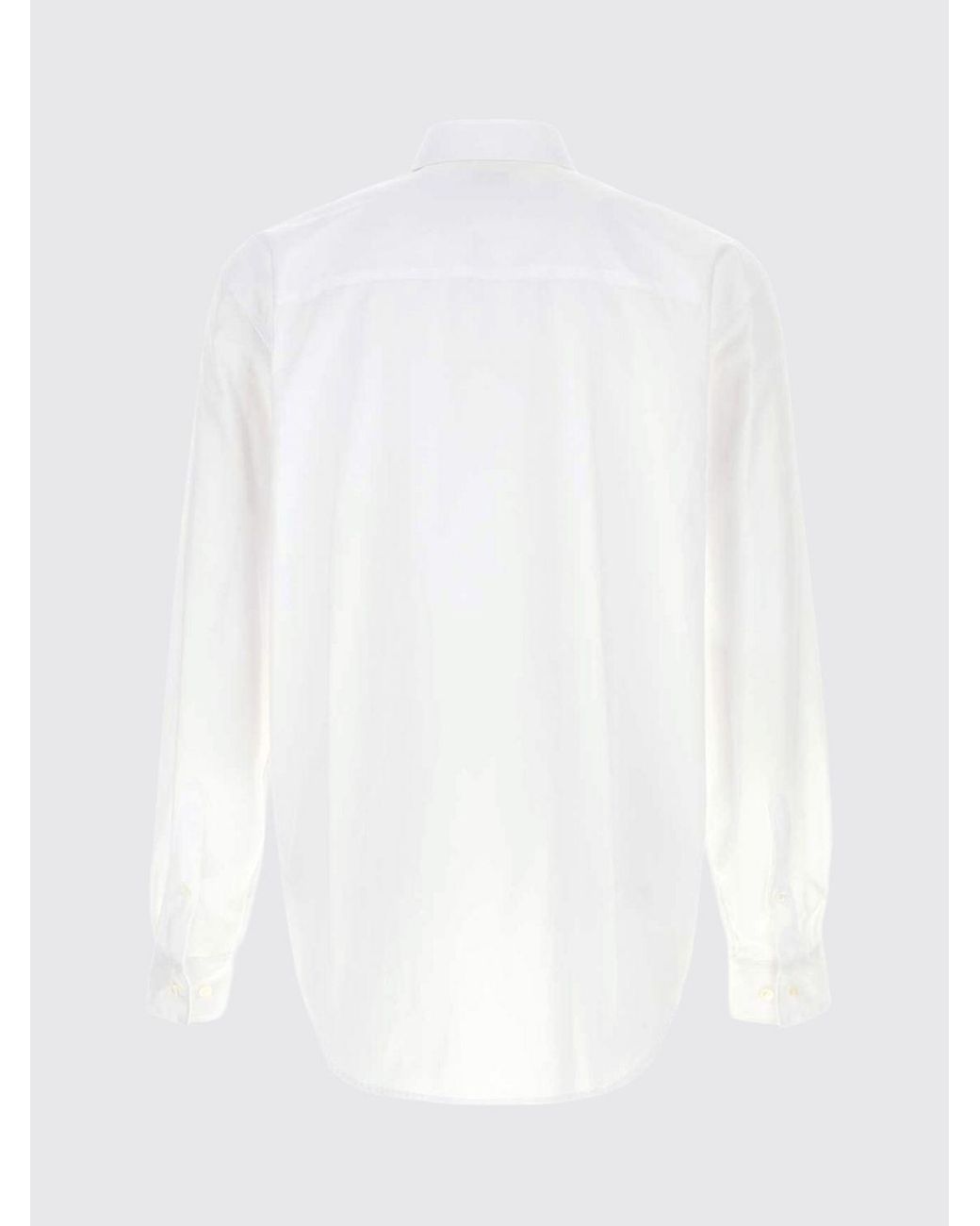 Dries Van Noten White Classic Cotton Poplin Shirt With French Collar for men