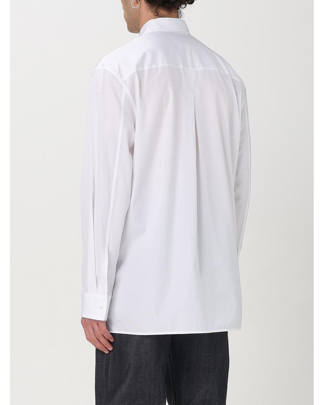 Jil Sander White Oversized Longsleeve Poplin Shirt for men