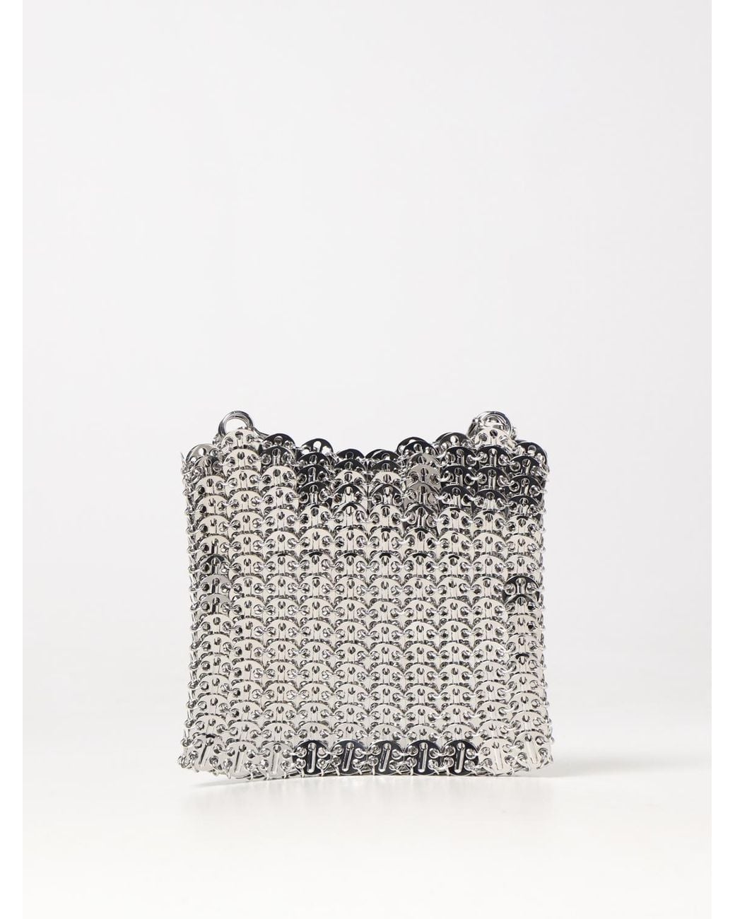 Rabanne White 1969 Aluminum Mesh Bag