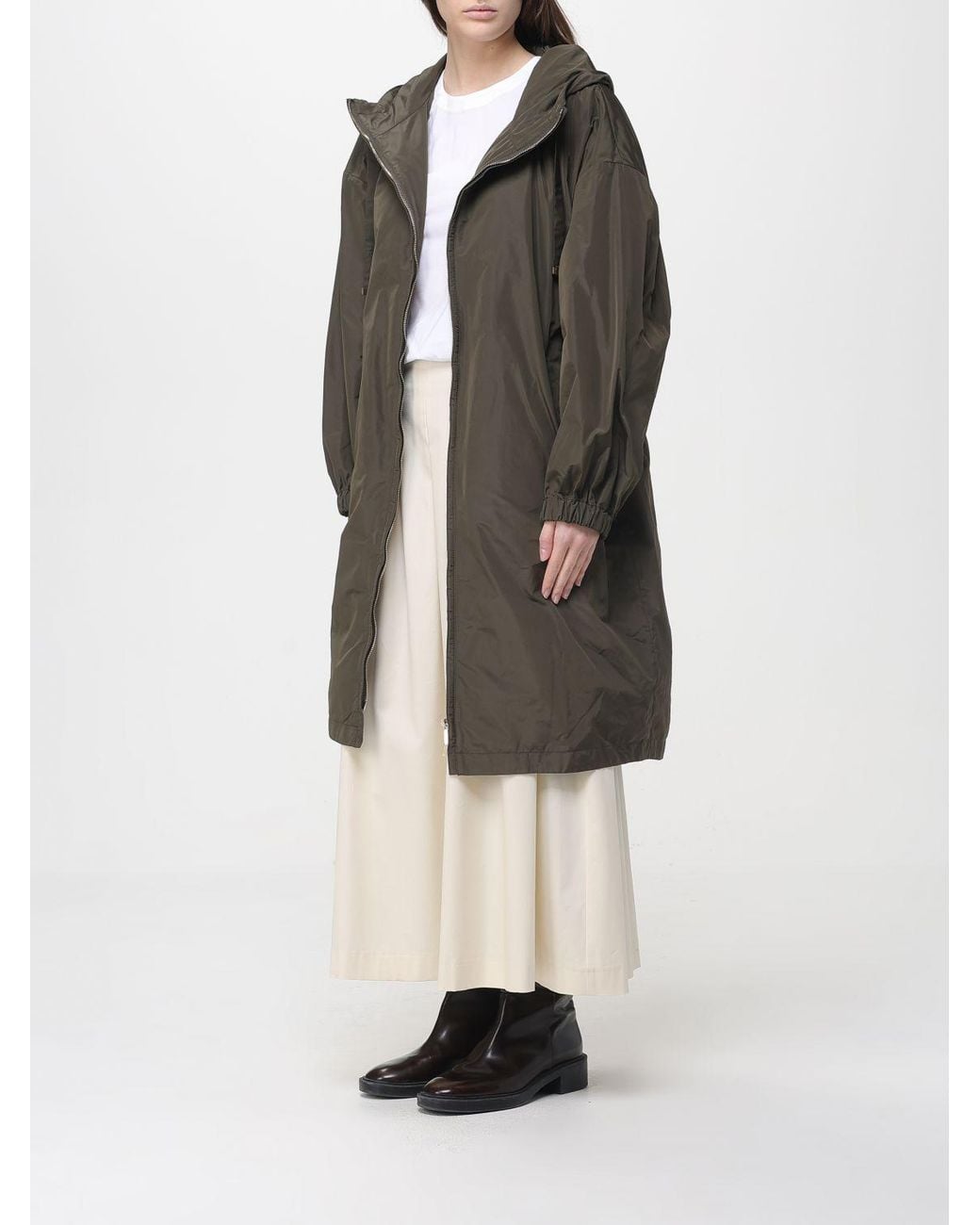 Max Mara Gray The Cube Oversized Hooded Polyester Parka Max Mara