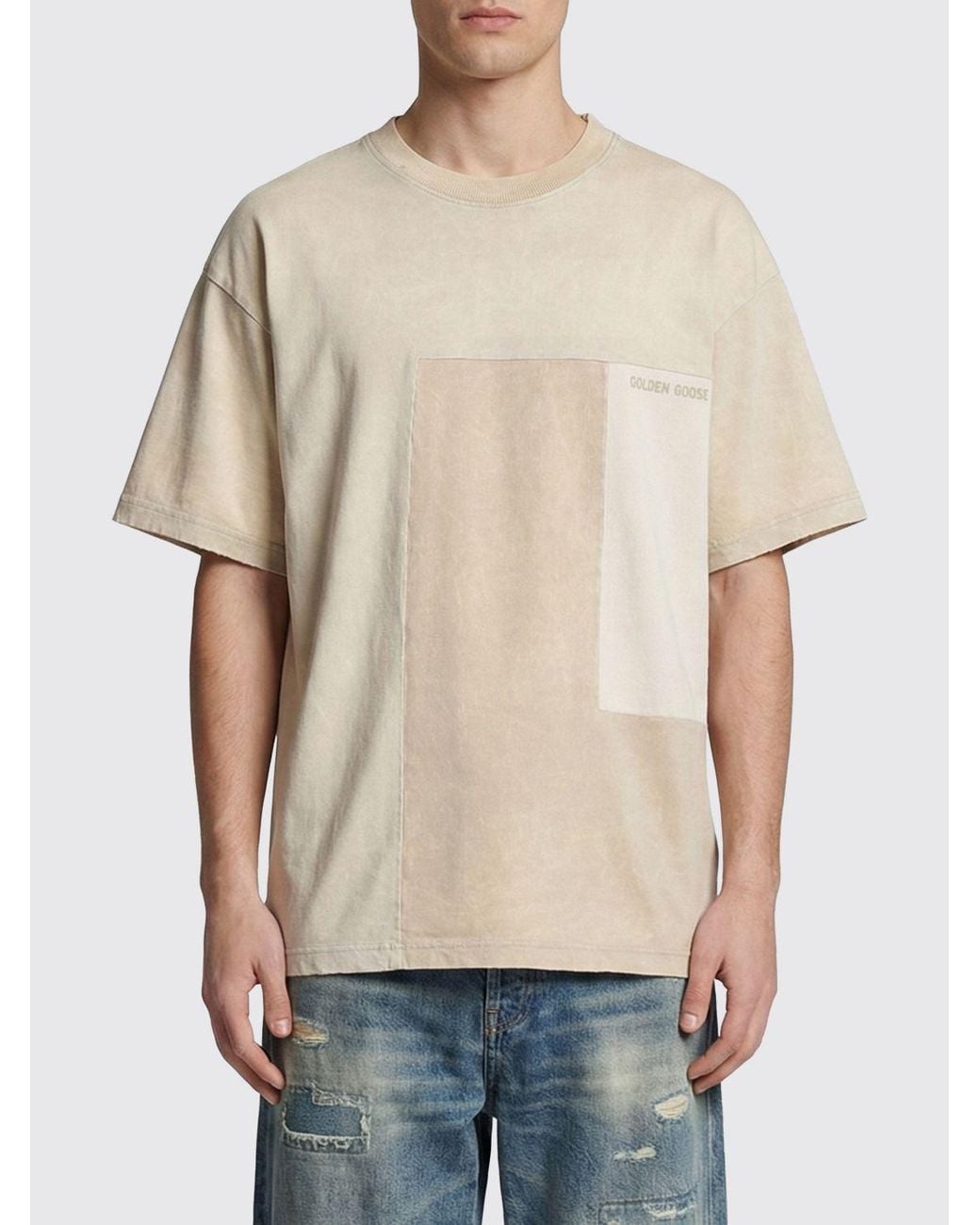 Golden Goose Deluxe Brand Natural Cotton T-Shirt for men