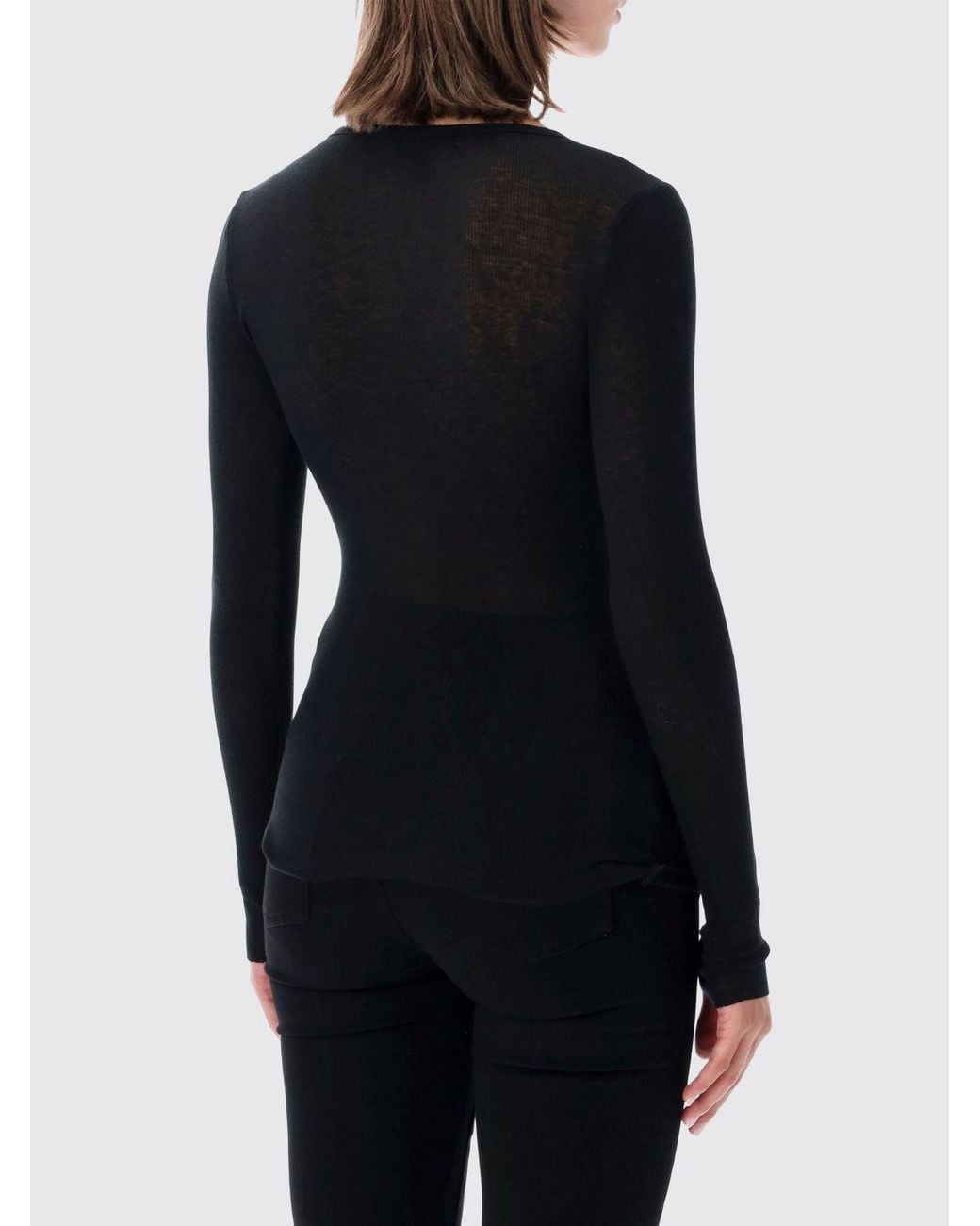 James Perse Black Slim Fit V-Neck Cardigan