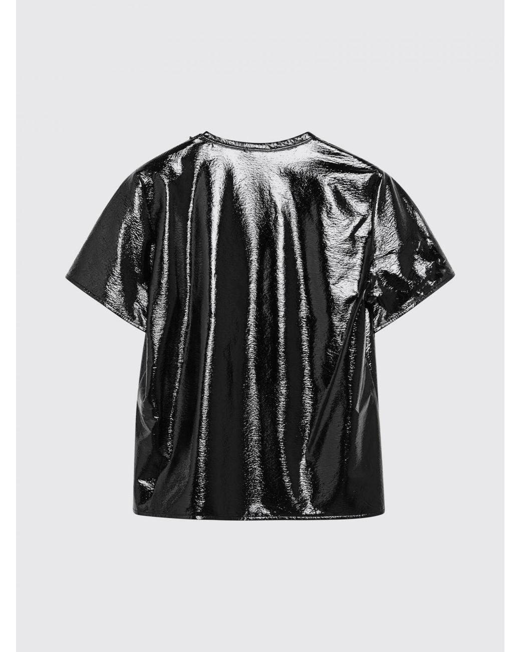 Courreges Black Courr&Egrave	Ges Short-Sleeved Crew-Neck Top