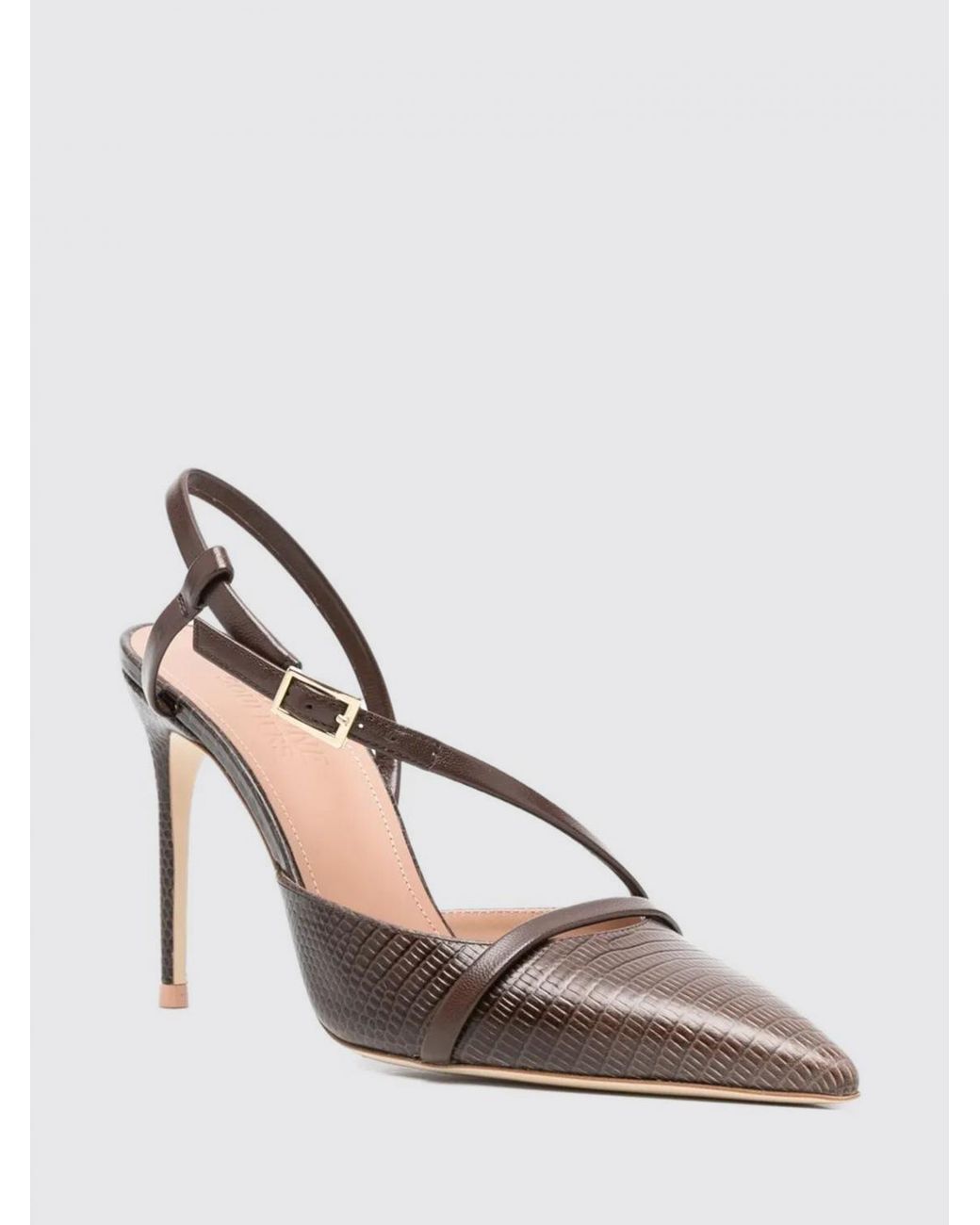 Malone Souliers White "Valeria" Pointed Pump T.090
