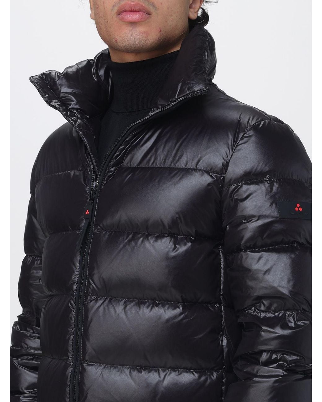 Peuterey Blue Keke Water-Repellent Quilted Nylon Down Jacket With High Neck for men