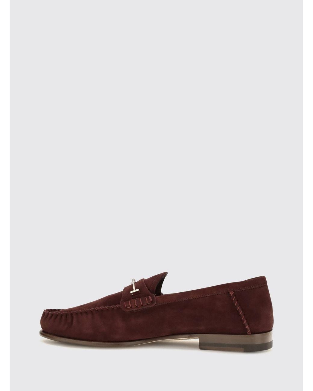 Tom Ford Brown Suede Calfskin Penny Loafers