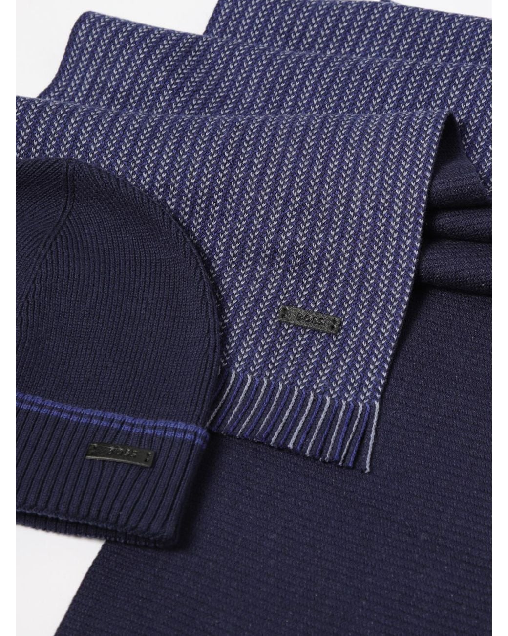 Boss Blue Scarf for men