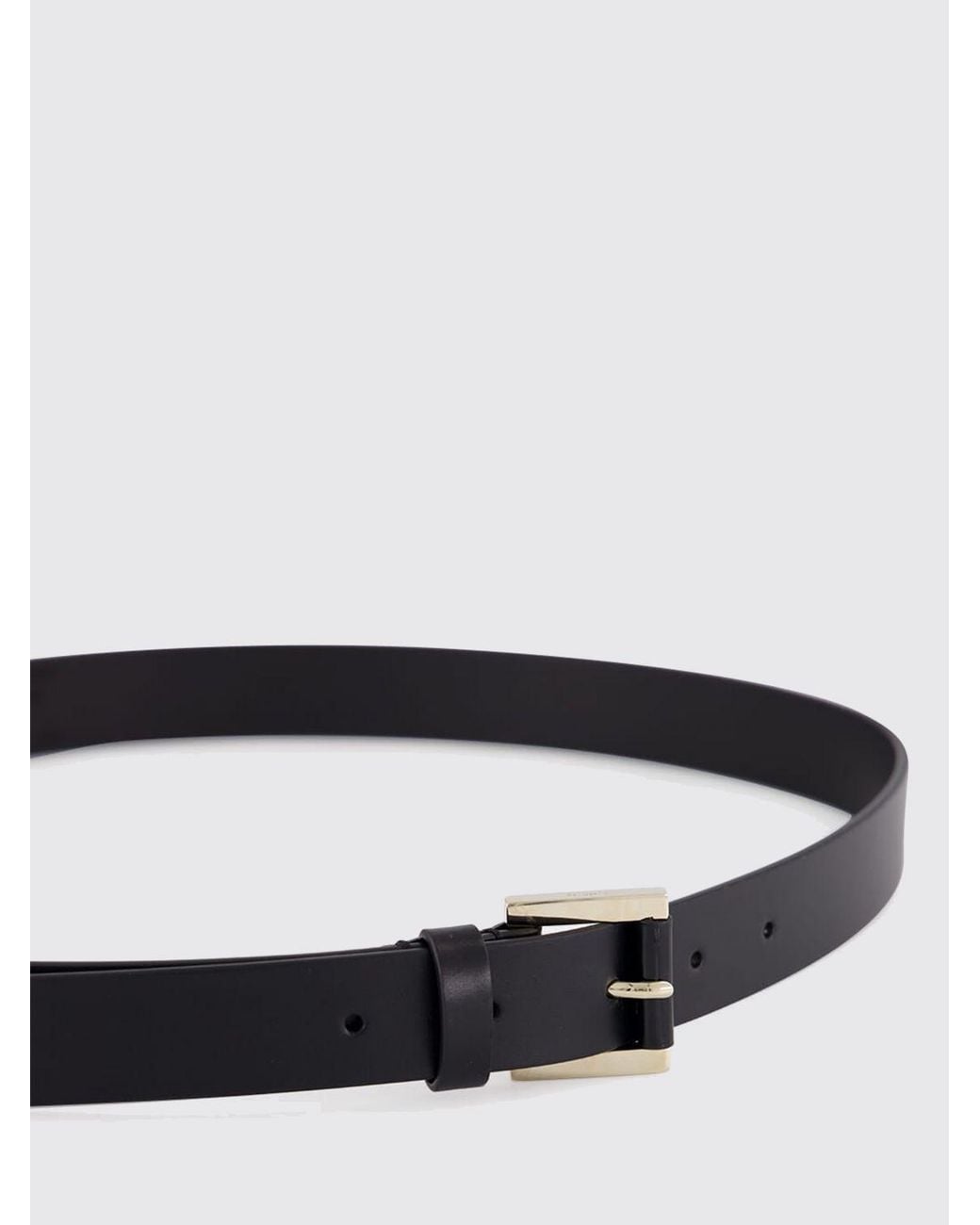 Tom Ford White Adjustable Smooth Bovine Leather Belt With Buckle And Embroidery