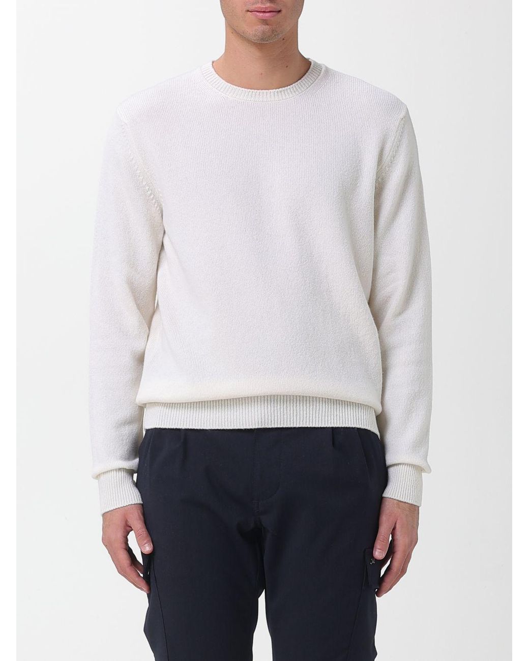 Pullover di Zanone in White da Uomo