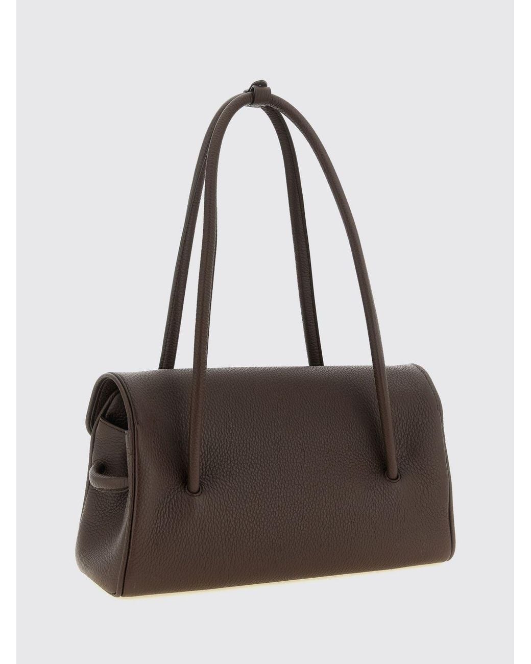 Jacquemus Brown Le Turismo Grained Calfskin Shoulder Bag With Logo