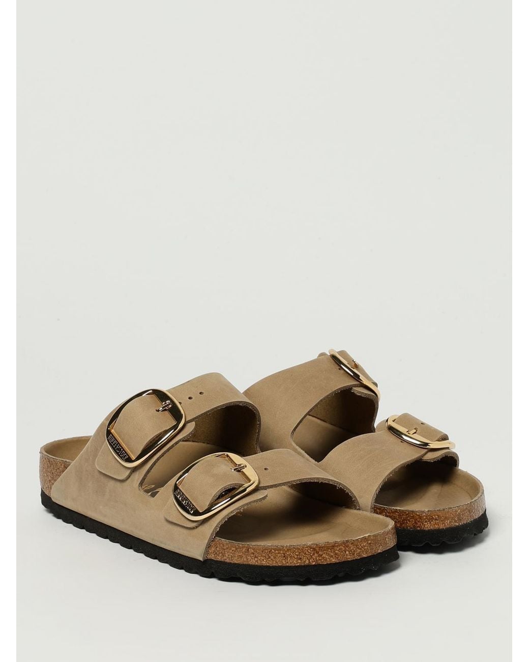 Birkenstock Natural Arizona Big Buckle Sandal