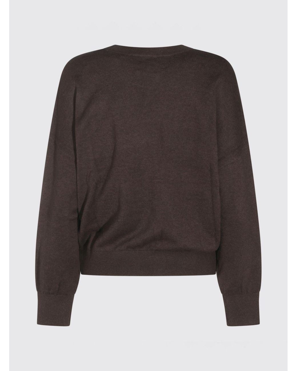 Isabel Marant Black Contrast Logo Cotton And Wool Crewneck Jumper