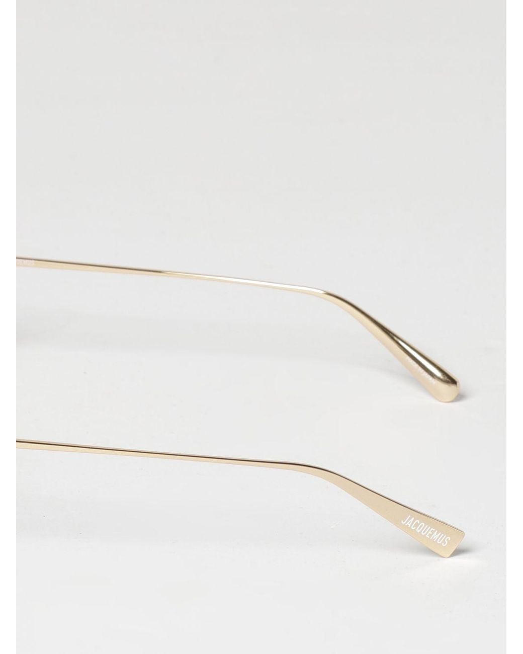 Jacquemus Natural Mimosa Aviator Sunglasses