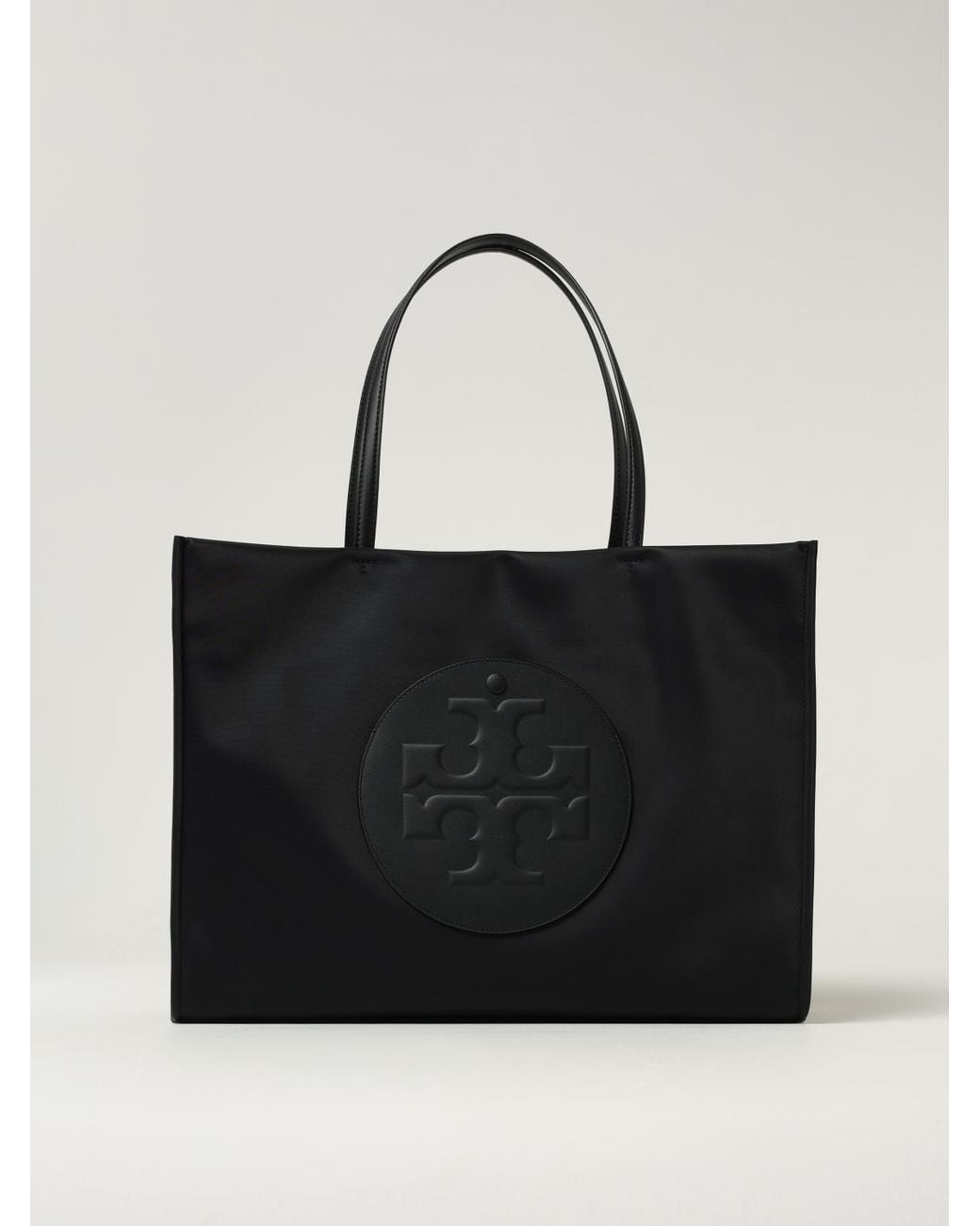 Tory Burch Black Ella Tote Shoulder Bag