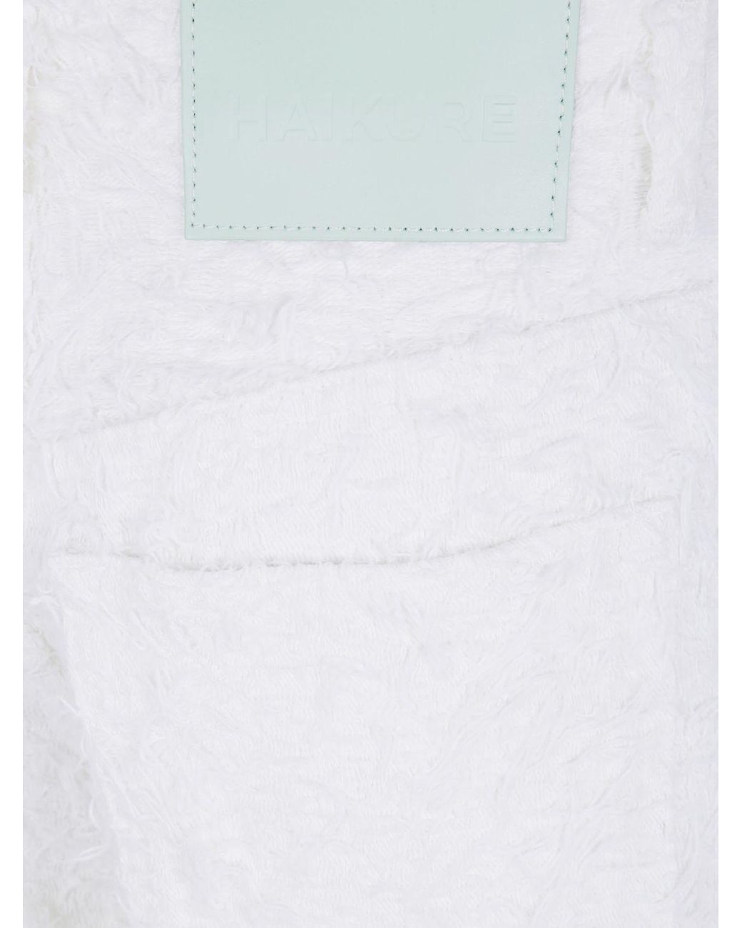 Haikure White Clyde High-Waisted Wide-Leg Jeans