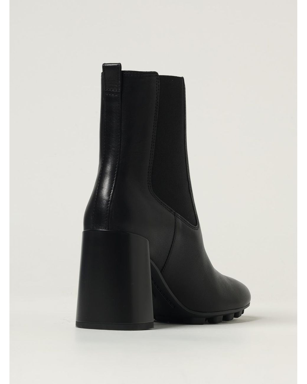 Hogan Black Flat Ankle Boots