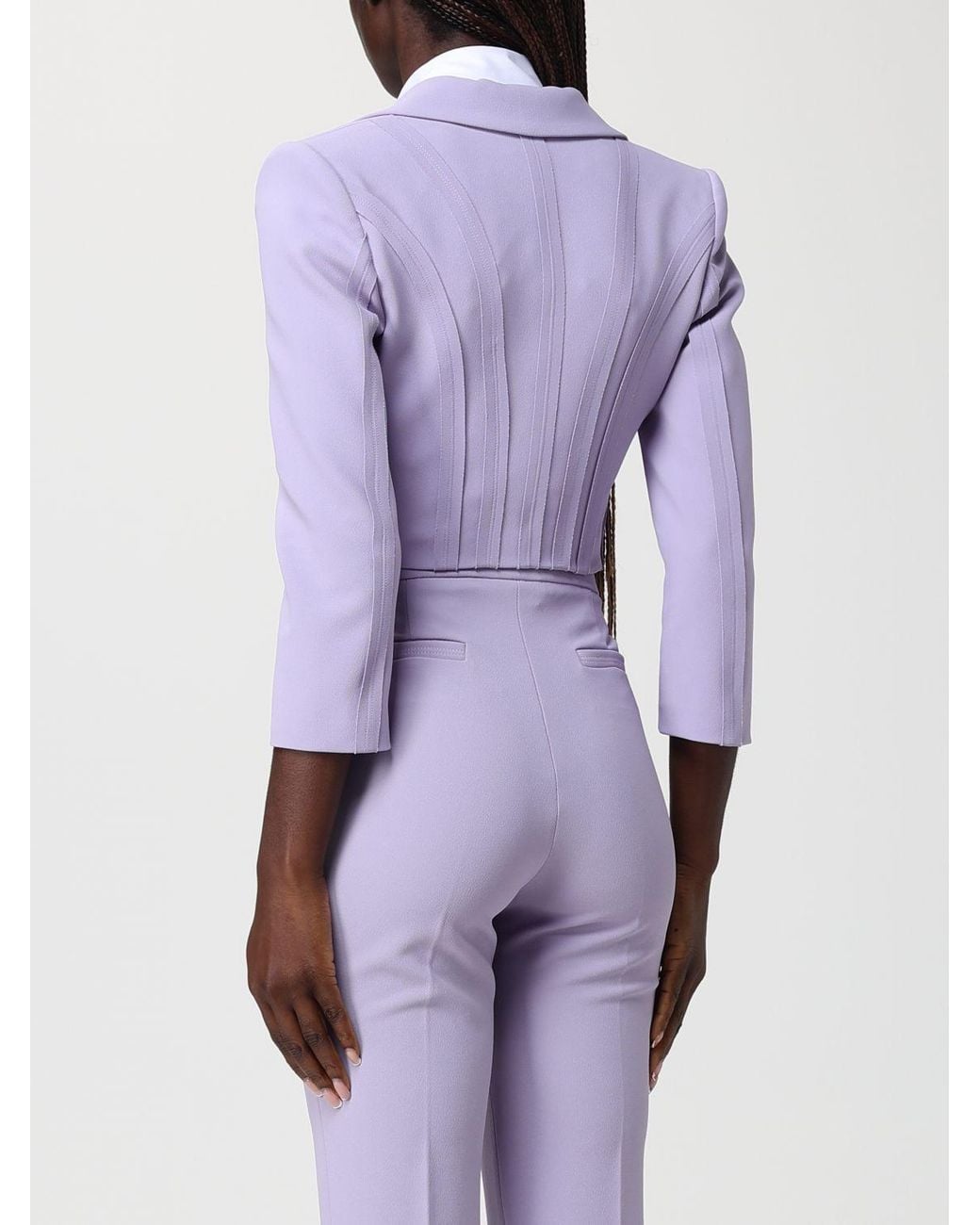 Elisabetta Franchi Purple Jacket
