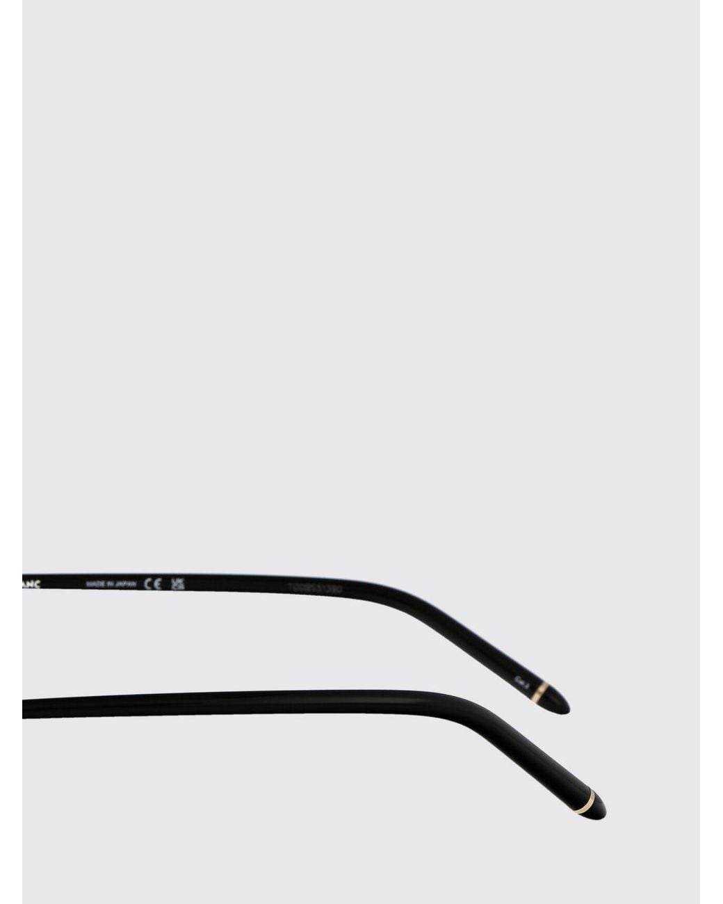 Montblanc Gray Rectangular Metal Sunglasses for men