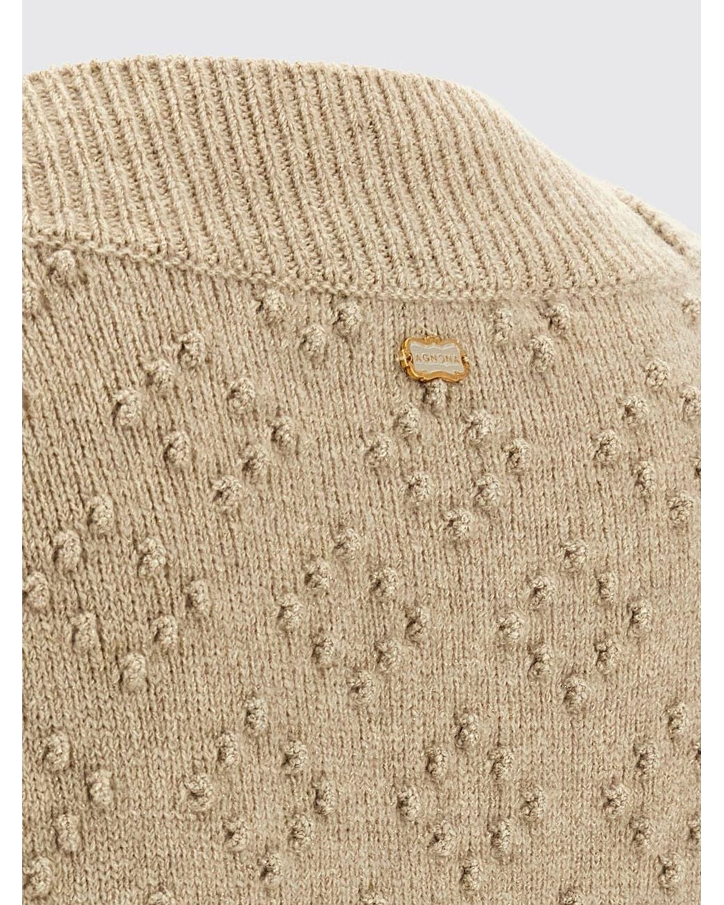 Agnona Natural Dropped-Shoulder Crewneck Jumper