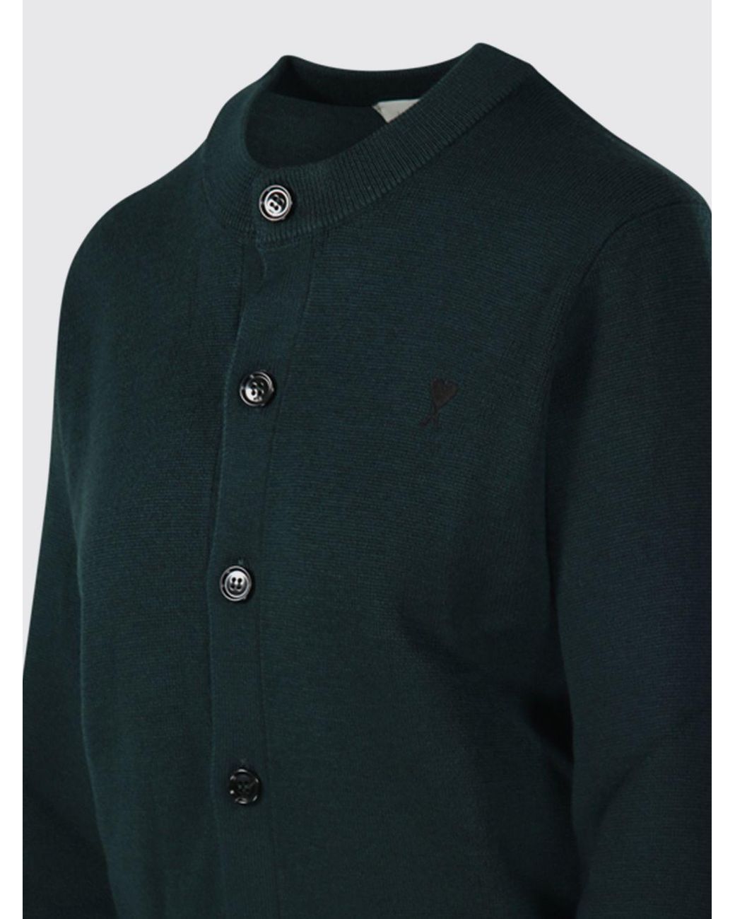 AMI Blue Crewneck Cardigan