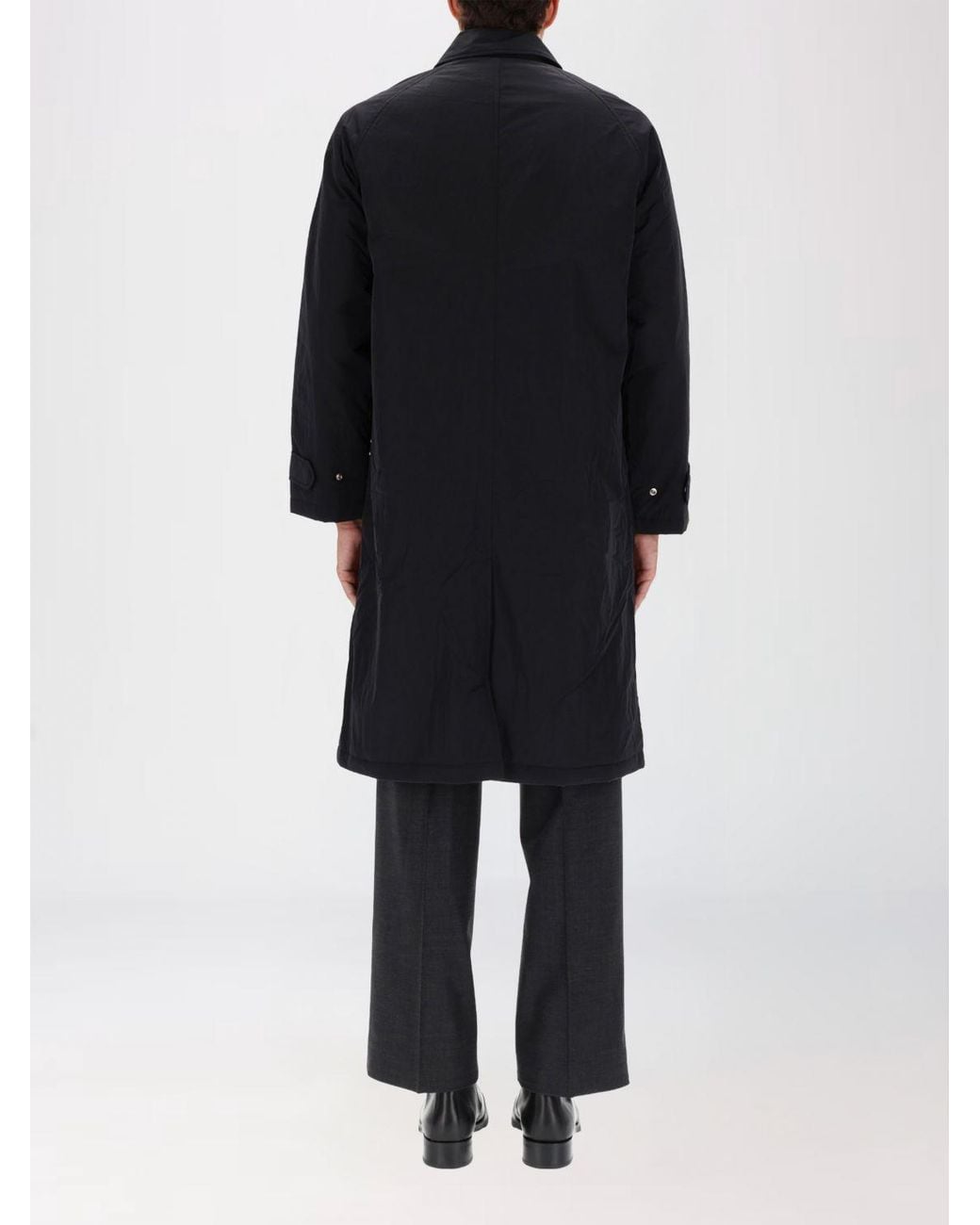 sunflower Black Nylon Parka for men