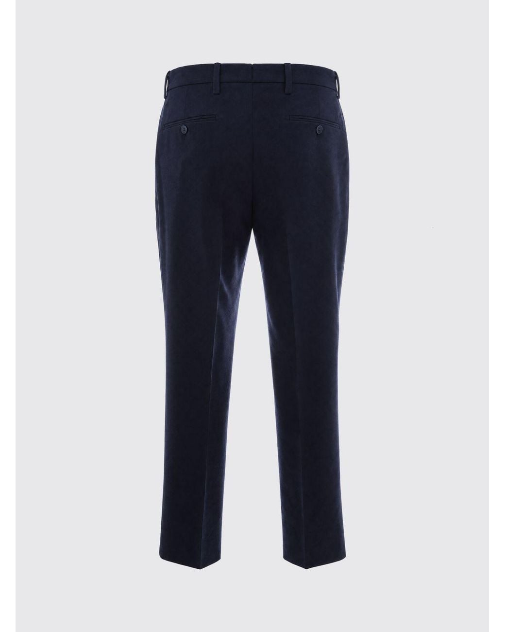 Briglia 1949 Blue Pleated Wool And Cashmere Blend Chino Trousers for men