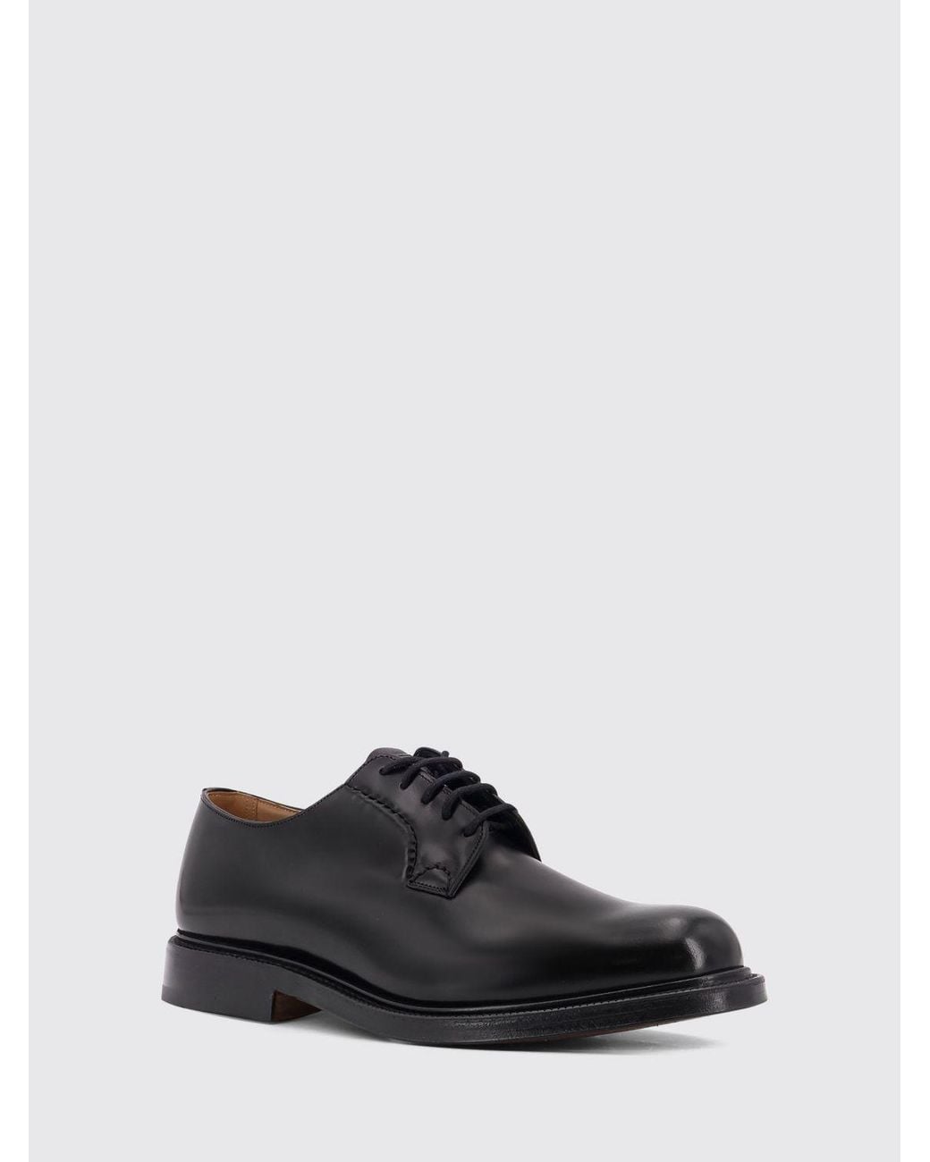 Church's White Shannon Smooth Calf Leather Round-Toe Derby Shoes for men