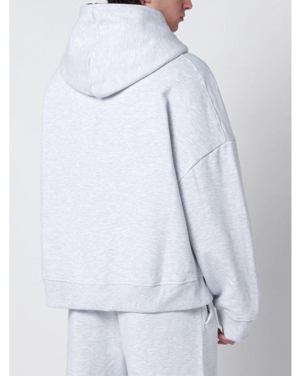 Entire studios Gray Cotton Hoodie for men