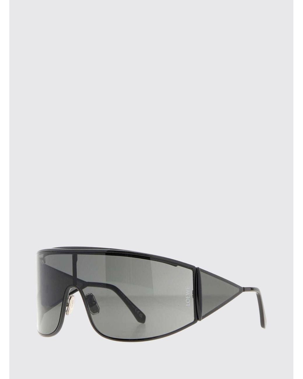 Loewe Gray Metal Mask Sunglasses With Adjustable Nose Pads for men