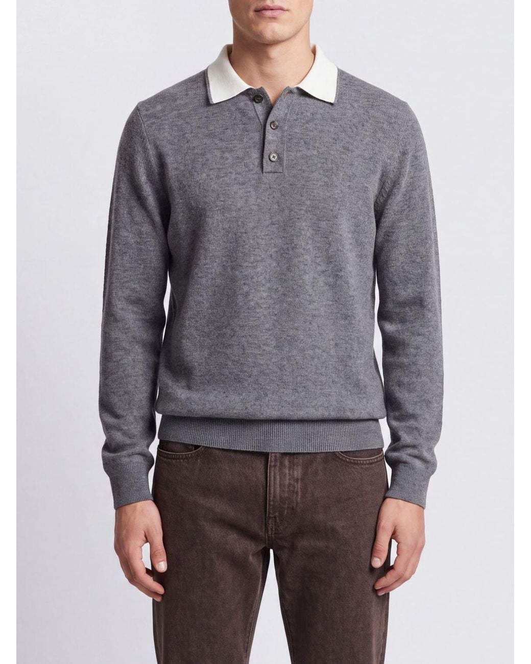Eleventy Gray Polo Shirt for men