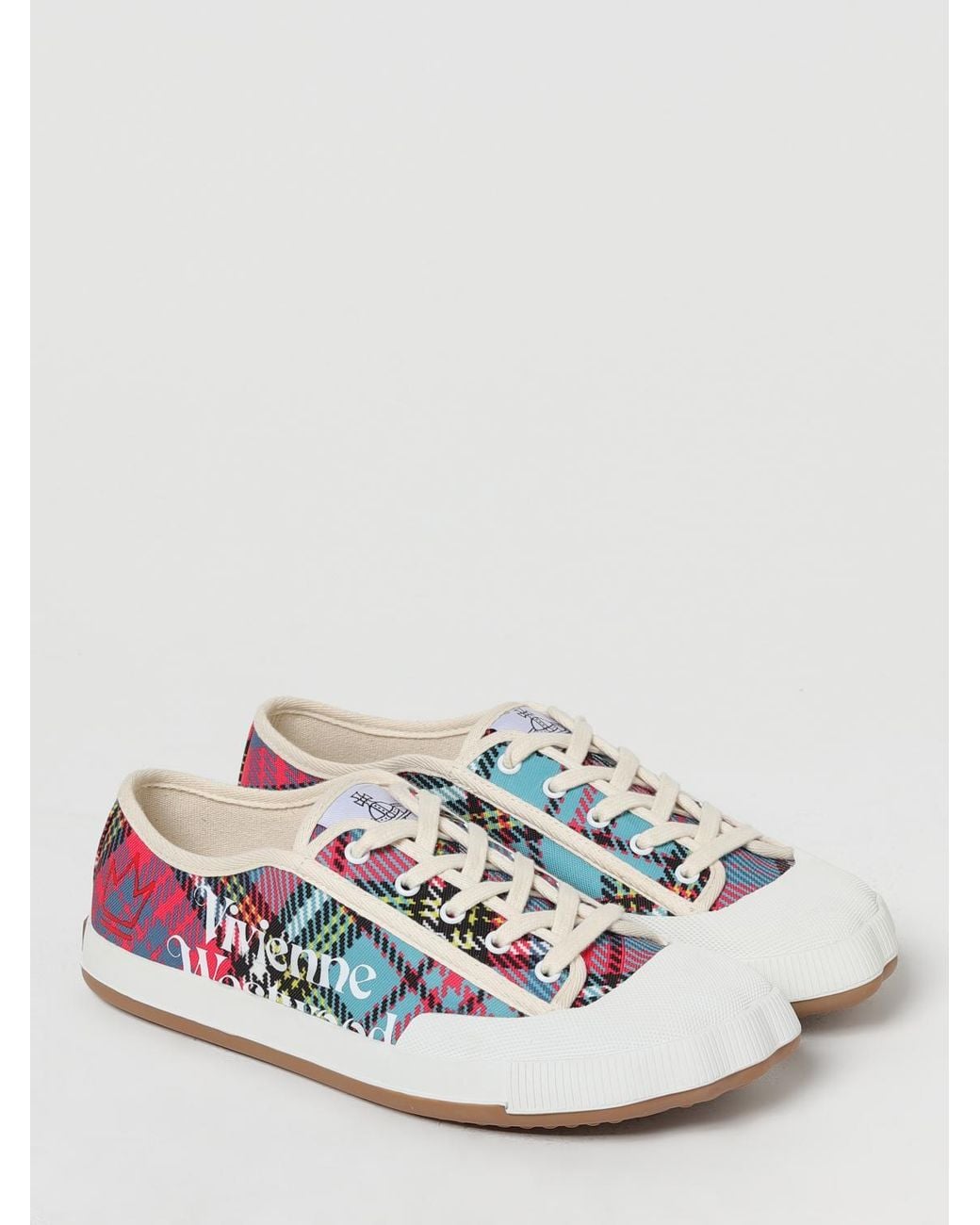 Vivienne Westwood White Animal Gym Low-Top Sneakers for men