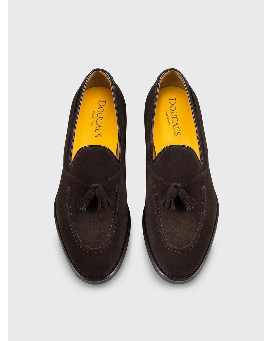 Doucal's Multicolor Suede Loafers With Tassels for men