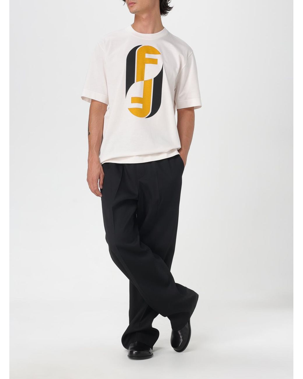 Fendi White 'Nity' T-Shirt for men