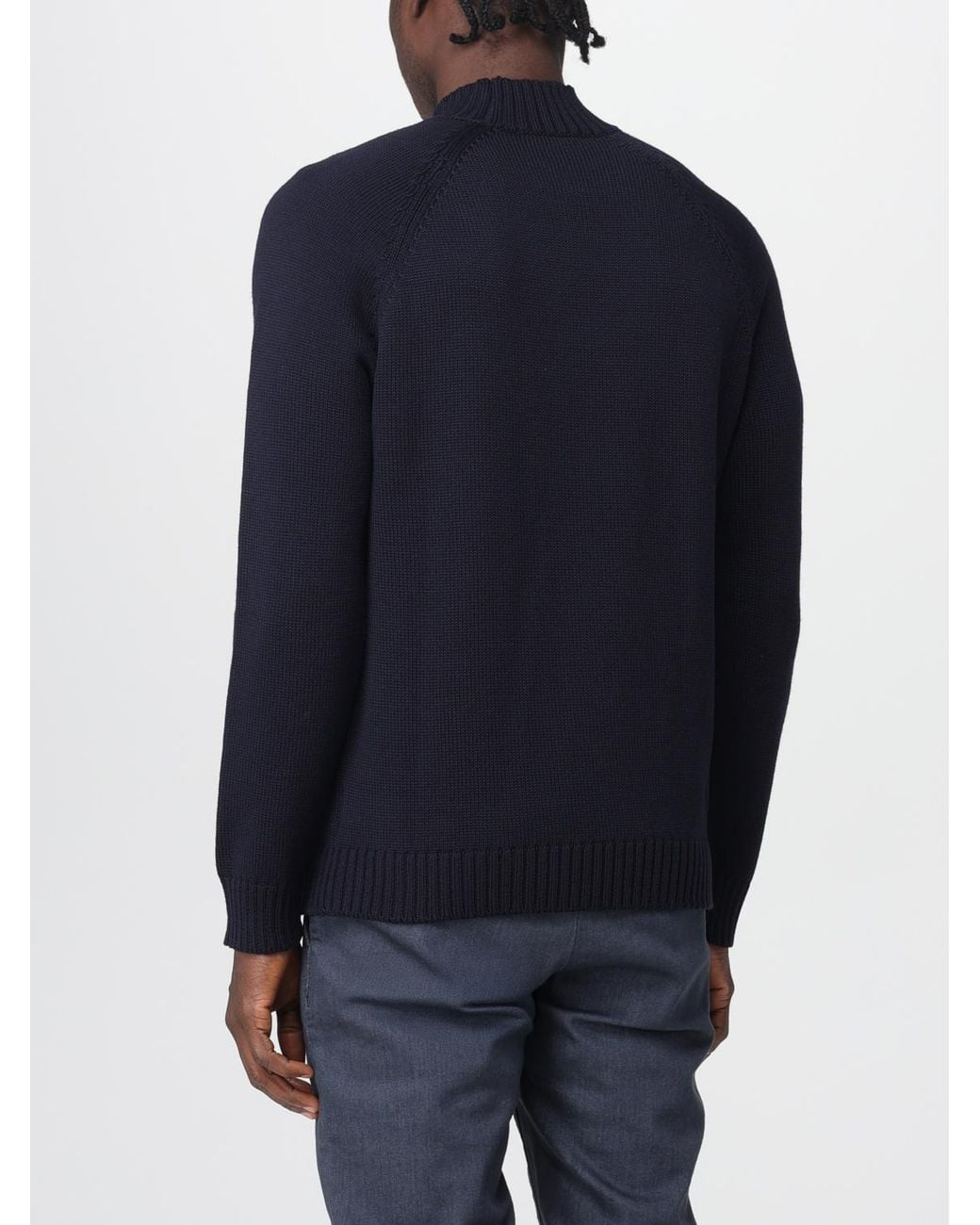 Zanone Blue Sweatshirt for men