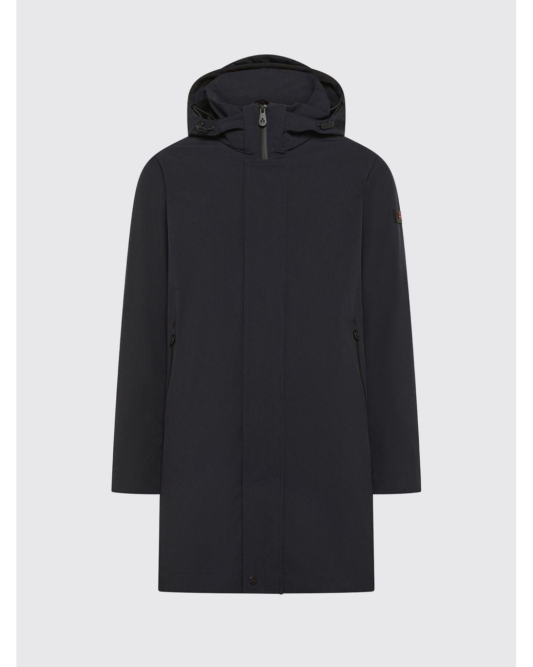 Peuterey Blue Duck Down Knee-Length Parka for men