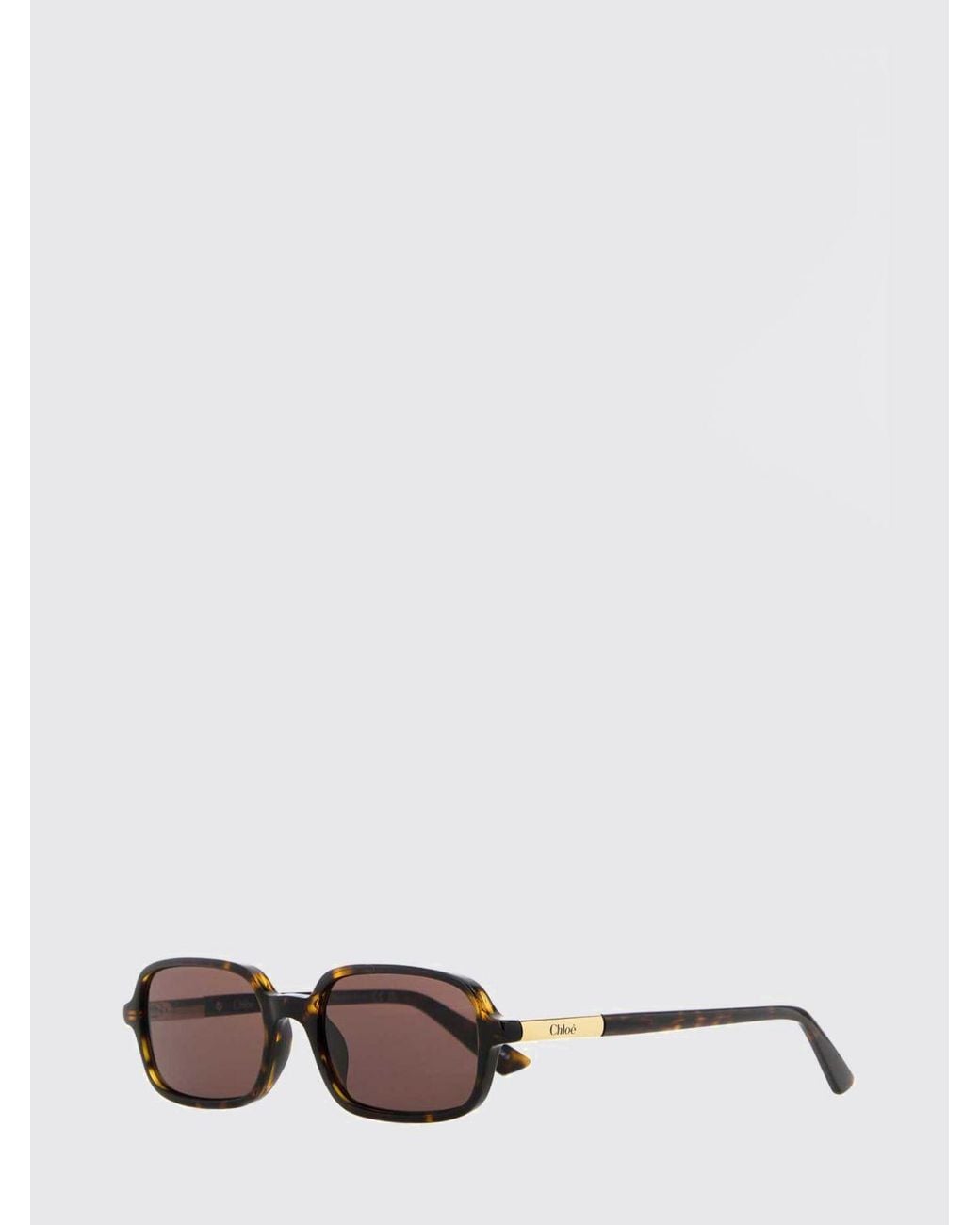 Chloé White ChloÉ Judy Rectangular Sunglasses