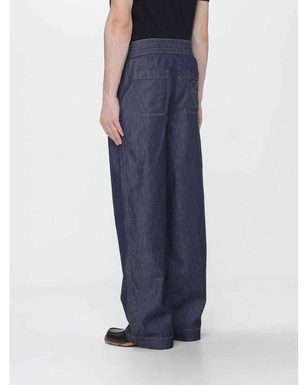 Loewe Blue Wide-Leg Trousers for men