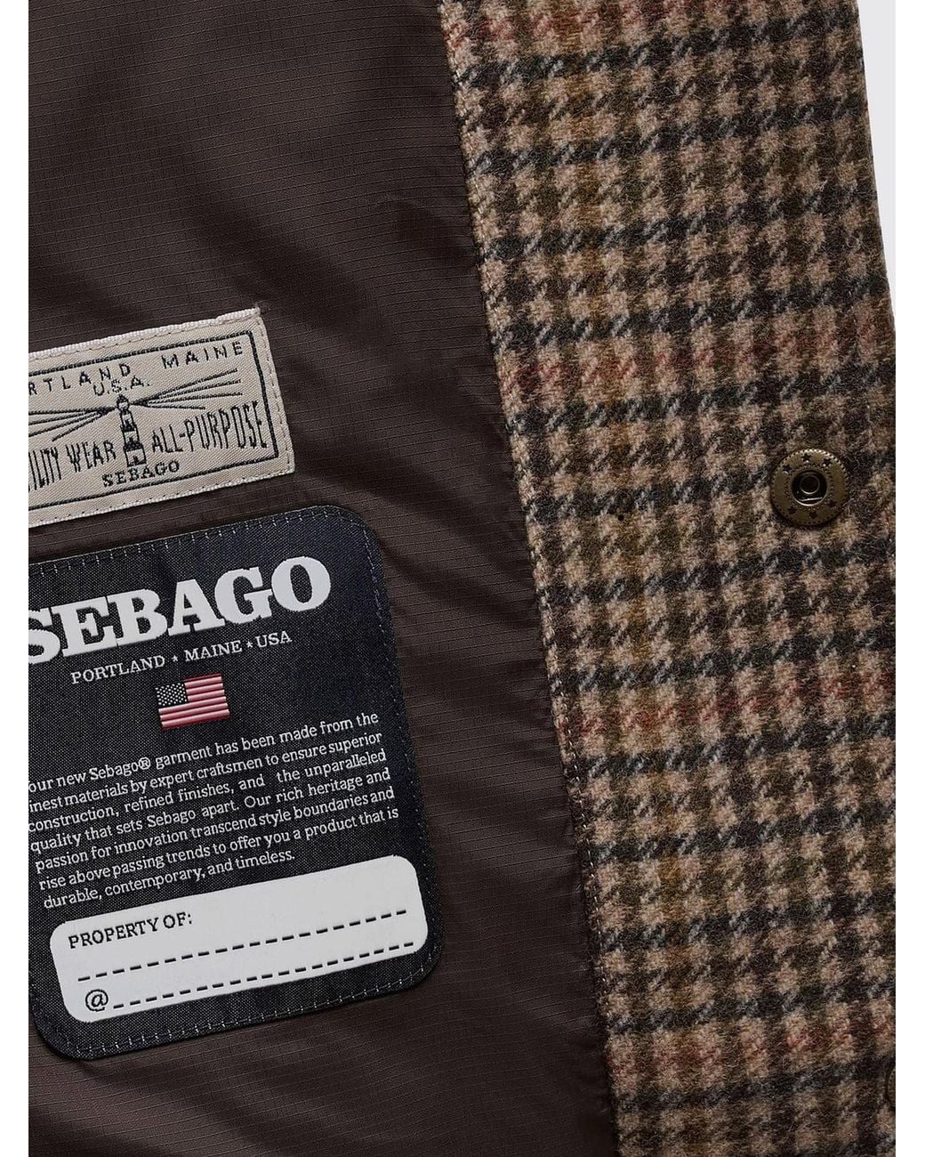 Sebago Brown Jacket for men