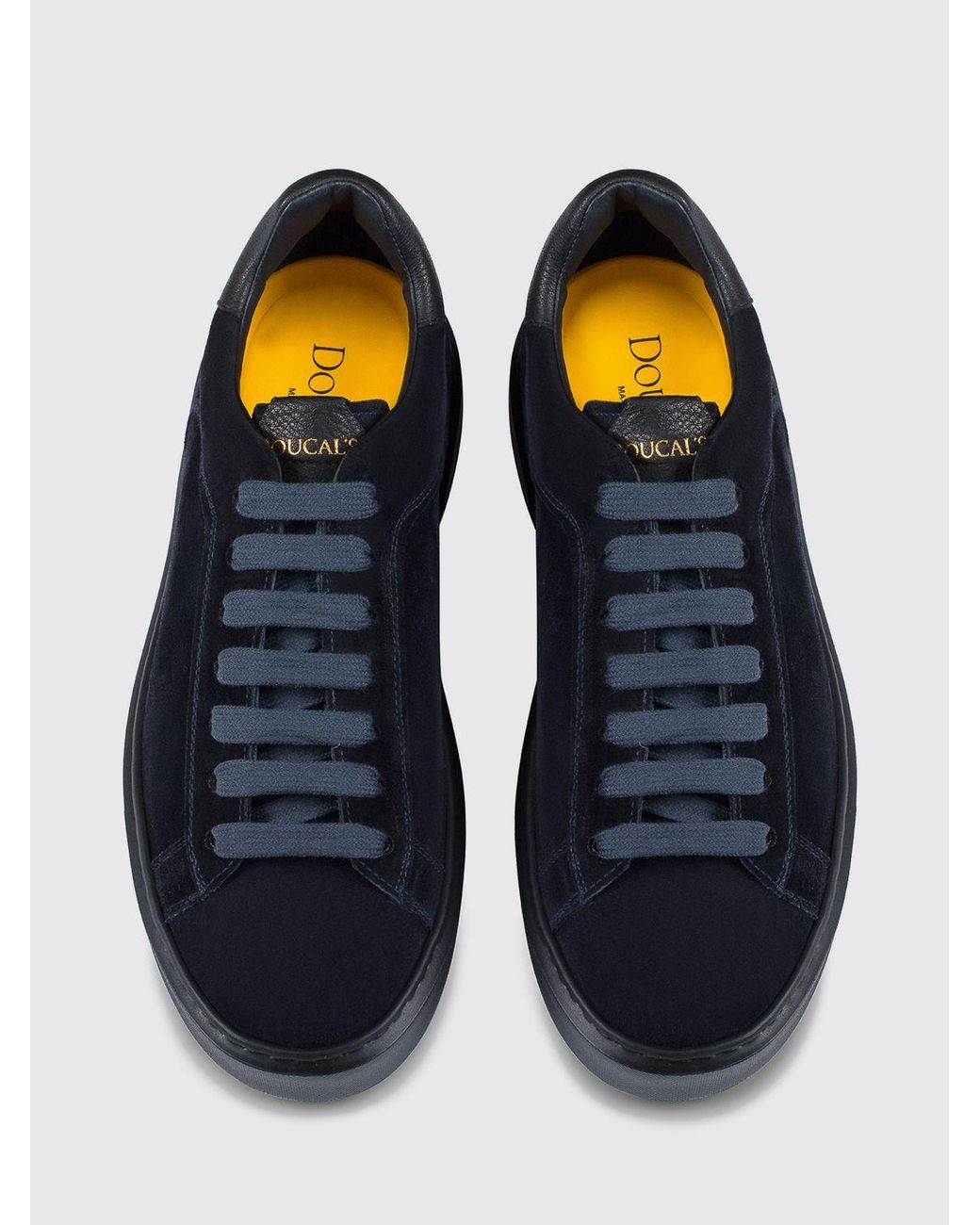 Doucal's Blue Low Top Sneakers for men