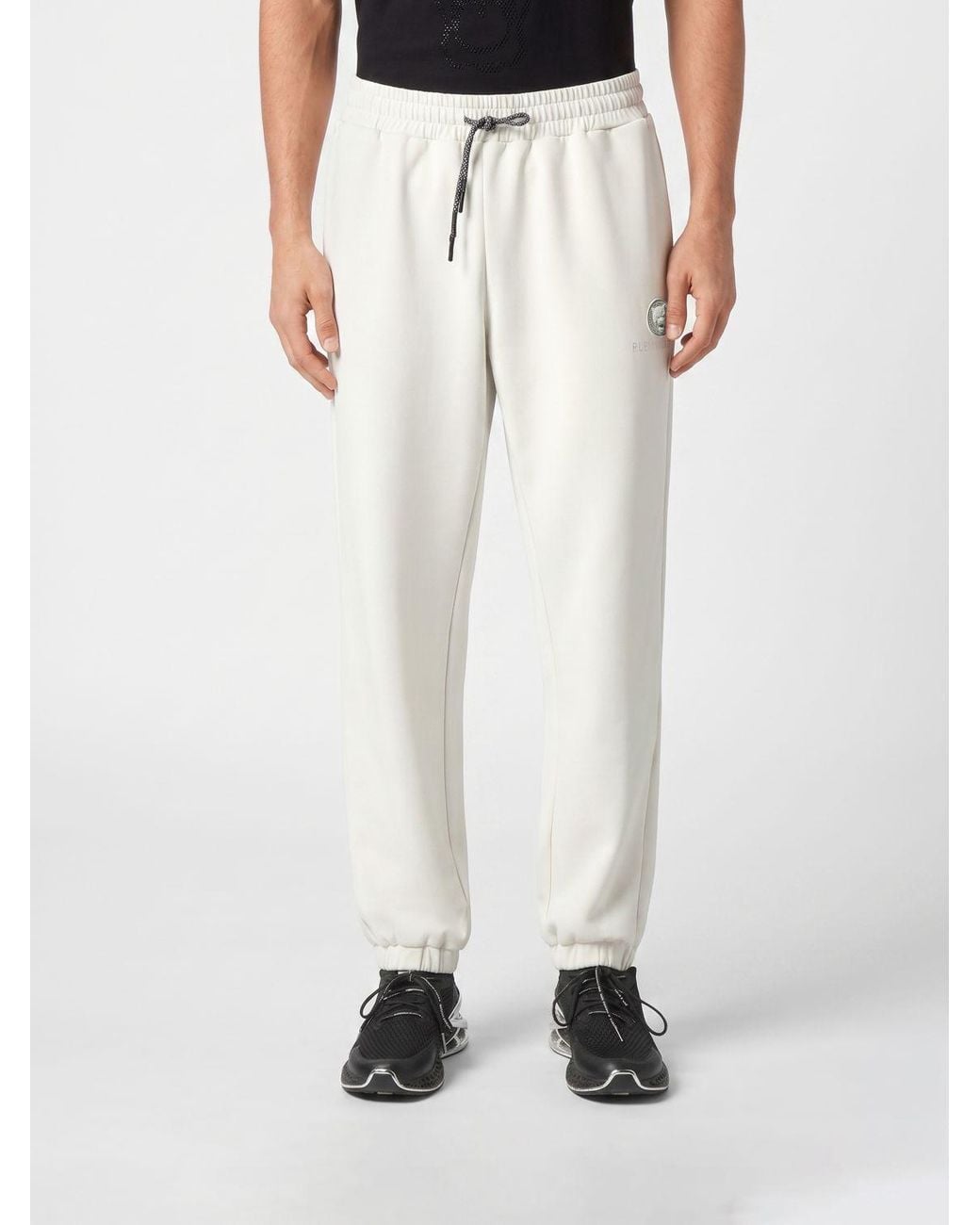 Philipp Plein White Technical Fabric Jogging Pants for men