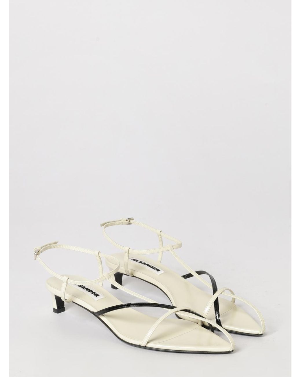 Jil Sander Natural Heeled Sandal